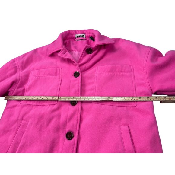 Reclaimed Vintage Womens Pink Button-Up Jacket Size 4 Quilted Lining - Picture 8 of 11